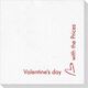 Corner Text with Mon Cherie Heart Design Deville Napkins Image 2 of 2